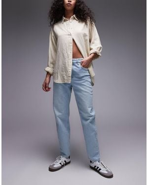 Mango Newmom Mom Jeans - Blue