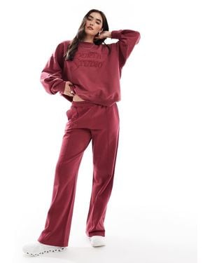 4th & Reckless Cotton Embroidered Logo Seam Front Trackies