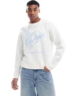 Cotton On Western Crew Neck Knit - White