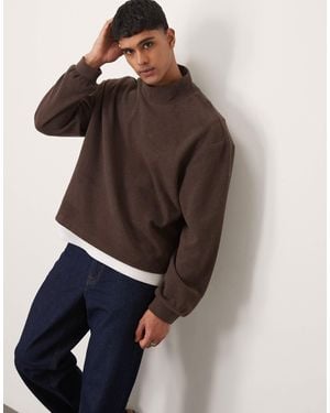 ASOS – kastiger, leichter pullover - Braun