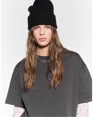 Pull&Bear Knit Beanie - Black