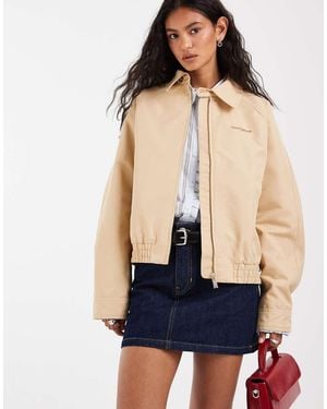 Tommy Hilfiger Script Logo Coach Jacket - Blue