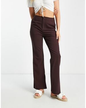 Urban Revivo Straight Leg Trousers - Brown