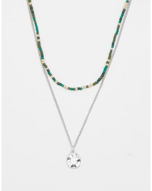 Pull&Bear Confezione Da 2 Collane Con Perline - Multicolore