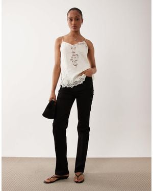 ASOS Asos Design Tall Slim Straight Leg Jeans - Natural