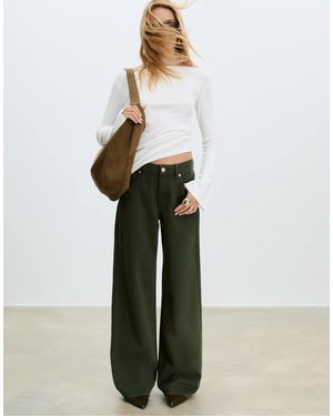 Stradivarius – d91 – jeans - Weiß
