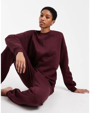 Vero Moda Oversized Sweatshirt Co-ord - Red