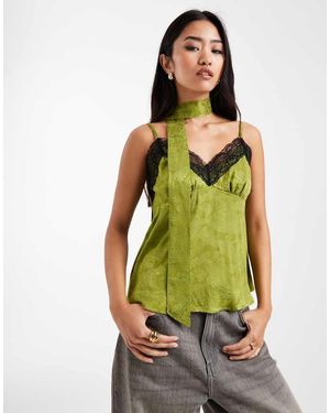 Miss Selfridge Canottiera - Verde