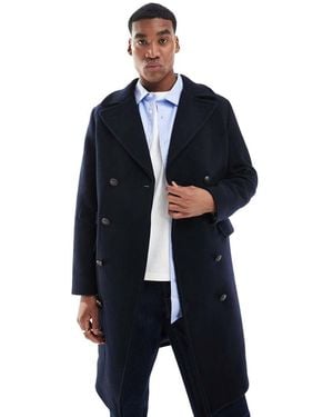 Superdry Wool Long Coat - Blue