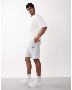 Jack & Jones Sweat Short With Logo - White