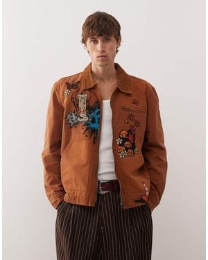 Deus Ex Machina Collective Improv Worker Jacket - Brown