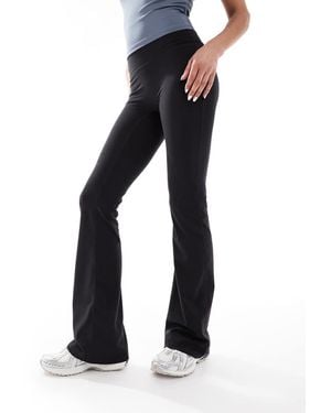 Cotton On Cotton On Ultra Soft Roll Over Flare Trousers - Blue