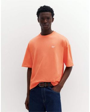 Pull&Bear Stwd Logo Boxy Oversized T-Shirt - Orange