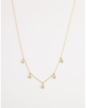 Orelia Collier en plaqué or 18 carats à pendentifs en forme - Neutre