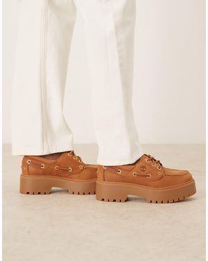Timberland – stone street – bootsschuhe aus nubuk - Natur