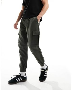 New Look Cuffed Cargo Trouser - Black