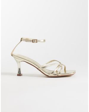 Public Desire Samya Kitten Heel Sandals - Natural