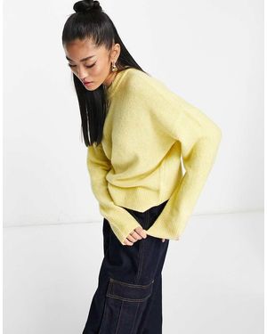 Abercrombie & Fitch Knitted Crew Neck Jumper - Yellow