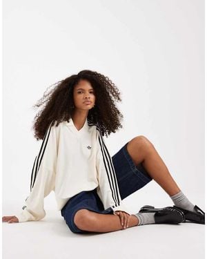 adidas Originals Towelling Polo Top - White