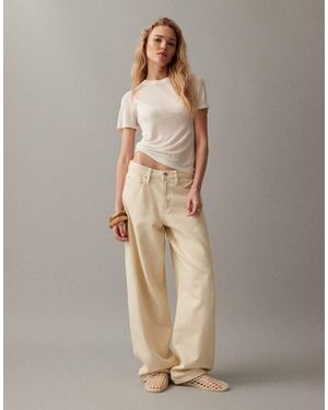 Gina Tricot Vaqueros Amarillo Limón Holgados De Pernera Barrel De - Neutro