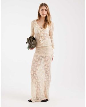 ONLY Lace Skirt - Natural