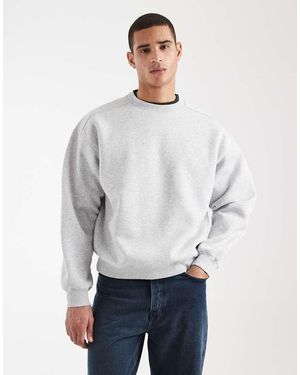 Cotton On Box Fit Crew Jumper - Grey