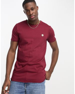 Le Breve – kastiges t-shirt - Rot