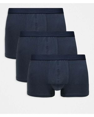 New Look 3 Pack Boxers - Blue