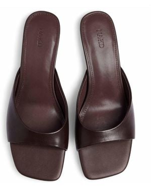 NA-KD Leder-mules - Braun