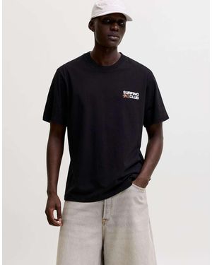 Jack & Jones Camiseta Negra De - Azul