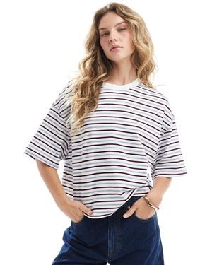 Bershka Boxy Oversized T-shirt - White
