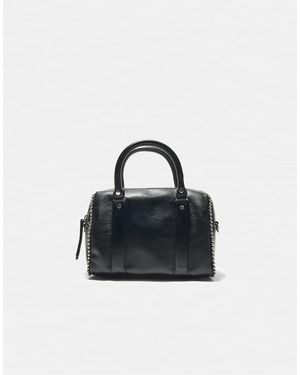 Stradivarius Borsa Bowling Con Borchie Nera - Nero