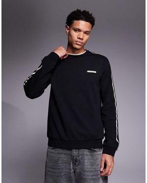 EA7 Armani Sweatshirt With Logo Tape Detail - Grey