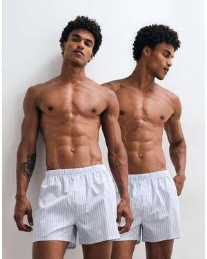 ASOS Confezione Da 2 Di Boxer A Righe - Blu