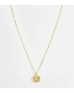 New Look Clover Flower Plated Necklace - Metallic