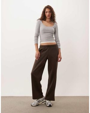JJ Rebel Wide Leg Trackies - Natural