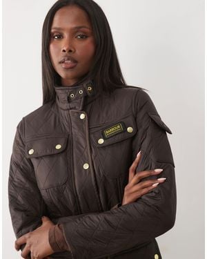 Barbour Polarquilt - veste matelassée ceinturée - truffe - Gris