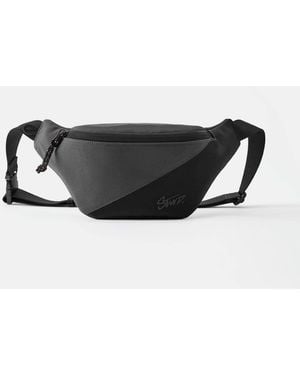 Pull&Bear Gürteltasche aus materialmix - Schwarz