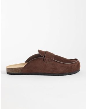 SEQWL Soda Slip On Loafer Style Mules - Brown