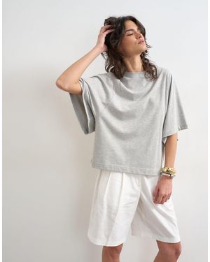 TOPSHOP Batwing T-shirt - Gray