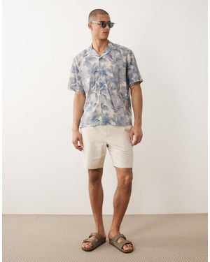 SELECTED Linen Blend Shorts - Natural