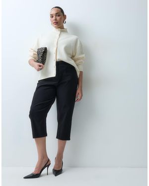ASOS Asos design curve bengalin-caprihose mit seiteneinsätzen - Schwarz