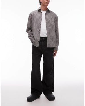 ARKET Mist Low Rise baggy Wide Leg Jeans - Black