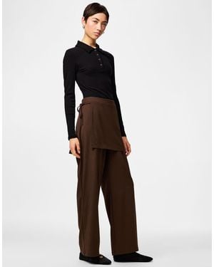 Pieces Trousers - Blue