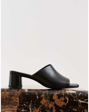 Vagabond Shoemakers Shoemakers Piper Leather Heeled Mules - Black