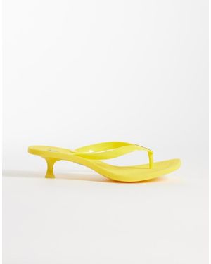 Polo Ralph Lauren Polo Play Kitten Heel Thong Sandal - Yellow
