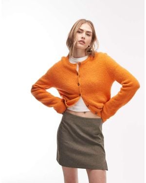 & Other Stories Wool And Alpaca Blend Crew Neck Jumper - Orange