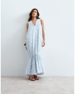 ARRANGE – strukturiertes maxikleid - Blau