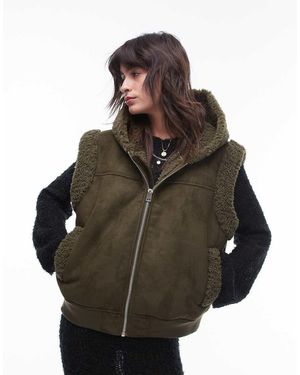 TOPSHOP Gilet - Marrone