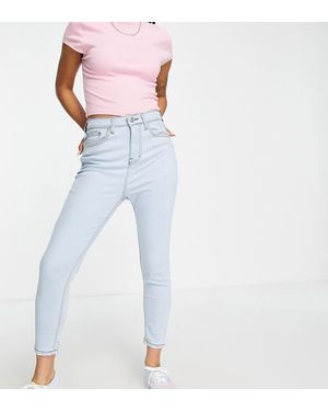 Don't Think Twice Dtt Petite Ellie High Waisted Skinny Jeans - Blue